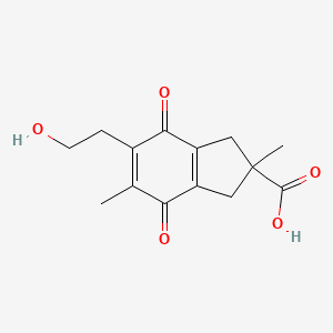 molecular formula C14H16O5 B1243979 Puraquinonic acid 