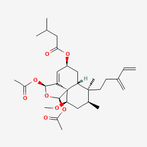 molecular formula C30H44O8 B1243983 Caseargrewiin A 