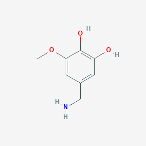 5-(Aminomethyl)-3-methoxybenzene-1,2-diol