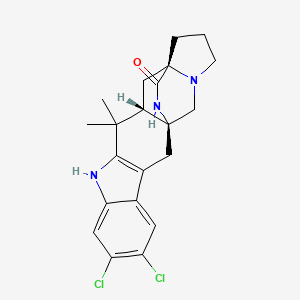 molecular formula C21H23Cl2N3O B1243991 Malbrancheamide 