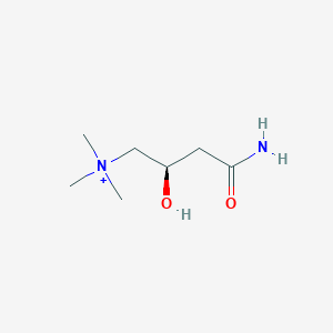 molecular formula C7H17N2O2+ B1243994 (R)-肉碱酰胺 