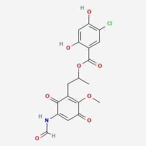 molecular formula C18H16ClNO8 B1243995 Radester 