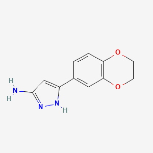 5-(2,3-dihydro-1,4-benzodioxin-6-yl)-1H-pyrazol-3-amine