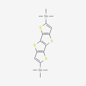 trimethyl-(11-trimethylstannyl-3,7,10,14-tetrathiatetracyclo[6.6.0.02,6.09,13]tetradeca-1(8),2(6),4,9(13),11-pentaen-4-yl)stannane