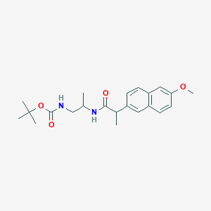 tert-butyl N-{2-[2-(6-methoxynaphthalen-2-yl)propanamido]propyl}carbamate