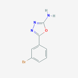 molecular formula C8H6BrN3O B012440 5-(3-溴苯基)-1,3,4-恶二唑-2-胺 CAS No. 109060-66-4