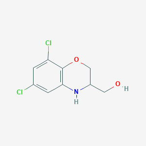 molecular formula C9H9Cl2NO2 B1244004 6,8-Dichloro-2,3-dihydro-3-hydroxymethyl-1,4-benzoxazine 