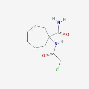 1-(2-Chloroacetamido)cycloheptane-1-carboxamide