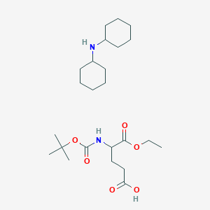 N-cyclohexylcyclohexanamine;5-ethoxy-4-[(2-methylpropan-2-yl)oxycarbonylamino]-5-oxopentanoic acid