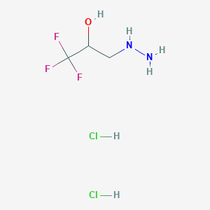 1,1,1-Trifluoro-3-hydrazinylpropan-2-ol dihydrochloride