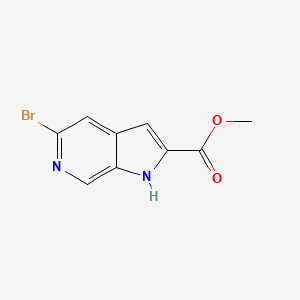 molecular formula C9H7BrN2O2 B12440381 Methyl 5-bromo-1H-pyrrolo[2,3-c]pyridine-2-carboxylate 