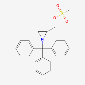 [1-(Triphenylmethyl)aziridin-2-yl]methyl methanesulfonate