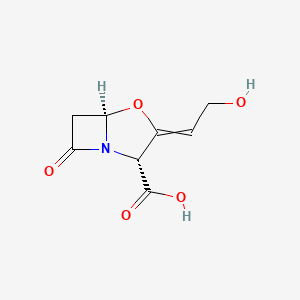 molecular formula C8H9NO5 B12440397 (2R,5R)-3-(2-hydroxyethylidene)-7-oxo-4-oxa-1-azabicyclo[3.2.0]heptane-2-carboxylic acid 