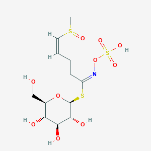 1-S-[5-(methylsulfinyl)-N-(sulfonatooxy)pent-4-enimidoyl]-1-thio-beta-D-glucopyranose