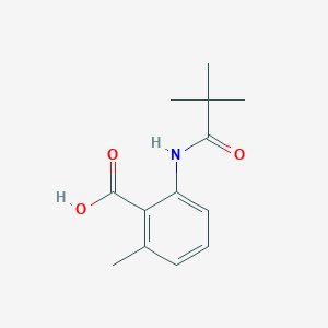 2-(2,2-Dimethylpropanamido)-6-methylbenzoic acid