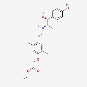 molecular formula C23H31NO5 B1244052 Ritobegron ethyl CAS No. 255733-81-4