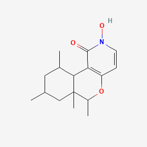 2-Hydroxy-6,6a,8,10-tetramethyl-6,7,8,9,10,10a-hexahydroisochromeno[4,3-c]pyridin-1-one