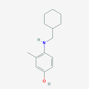 4-[(Cyclohexylmethyl)amino]-3-methylphenol