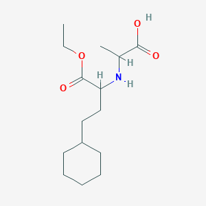 2-[(4-Cyclohexyl-1-ethoxy-1-oxobutan-2-YL)amino]propanoic acid