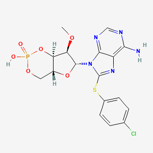 molecular formula C17H17ClN5O6PS B1244056 8-pCPT-2'-O-Me-cAMP 
