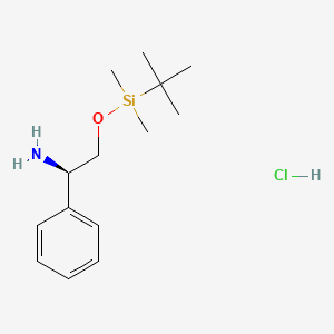 (R)-2-(tert-Butyldimethylsilanyloxy)-1-phenylethylamine hydrochloride