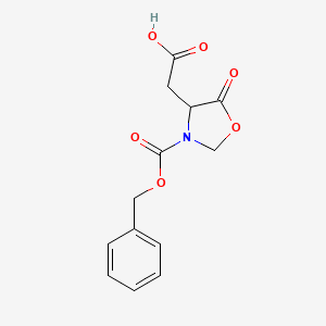 {3-[(Benzyloxy)carbonyl]-5-oxo-1,3-oxazolidin-4-yl}acetic acid