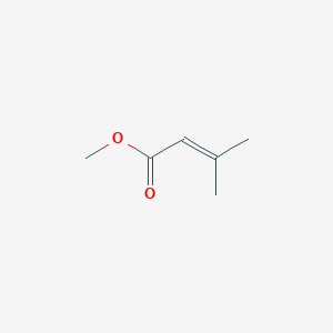 molecular formula C6H10O2 B124407 甲基3-甲基-2-丁烯酸酯 CAS No. 924-50-5