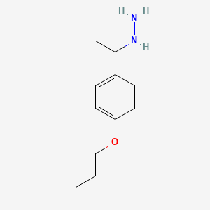 1-[1-(4-Propoxyphenyl)ethyl]hydrazine