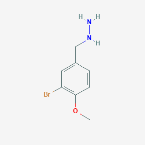 [(3-Bromo-4-methoxyphenyl)methyl]hydrazine