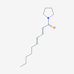 molecular formula C14H23NO B12440720 1-Pyrrolidin-1-yldeca-2,4-dien-1-one 