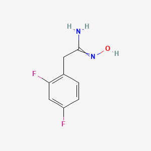 (Z)-2-(2,4-difluorophenyl)-N'-hydroxyethanimidamide