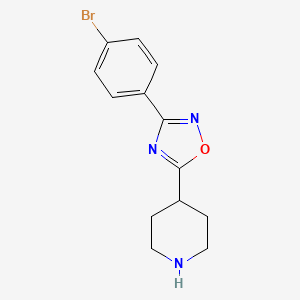 4-[3-(4-Bromophenyl)-1,2,4-oxadiazol-5-yl]piperidine