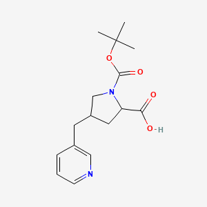 1-(Tert-butoxycarbonyl)-4-(pyridin-3-ylmethyl)pyrrolidine-2-carboxylic acid