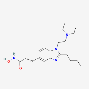 3-[2-butyl-1-[2-(diethylamino)ethyl]-5-benzimidazolyl]-N-hydroxy-2-propenamide