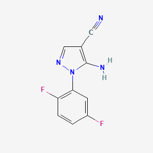 5-Amino-1-(2,5-difluorophenyl)pyrazole-4-carbonitrile