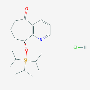 (9R)-9-[(triisopropylsilyl)oxy]-6H,7H,8H,9H-cyclohepta[b]pyridin-5-one hydrochloride