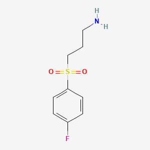 molecular formula C9H12FNO2S B12440773 3-(4-Fluorophenylsulfonyl)propan-1-amine 