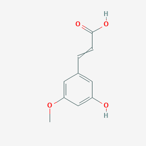 3-(3-Hydroxy-5-methoxyphenyl)prop-2-enoic acid