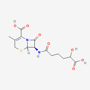 molecular formula C14H18N2O7S B1244082 16-Hydroxyadipoyl-7-ADCA 
