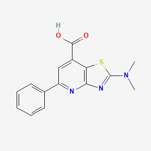 Thiazolo[4,5-b]pyridine-7-carboxylic acid,2-(dimethylamino)-5-phenyl-