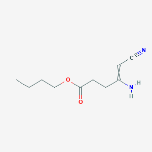 Butyl 4-amino-5-cyanopent-4-enoate