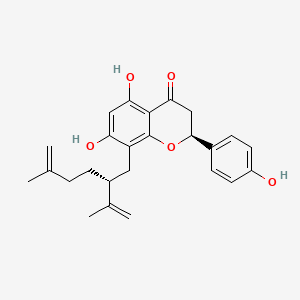 molecular formula C25H28O5 B1244089 remangiflavanone A 