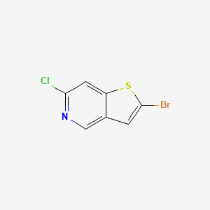 molecular formula C7H3BrClNS B12440903 2-Bromo-6-chlorothieno[3,2-c]pyridine 