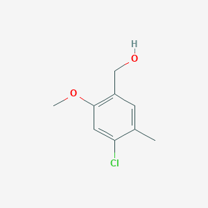 molecular formula C9H11ClO2 B12440937 (4-Chloro-2-methoxy-5-methylphenyl)methanol 