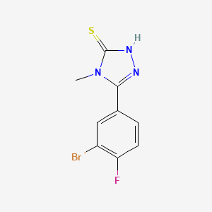 5-(3-bromo-4-fluorophenyl)-4-methyl-2,4-dihydro-3H-1,2,4-triazole-3-thione