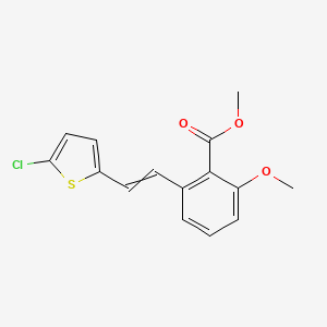 Methyl 2-[(E)-2-(5-chloro-2-thienyl)vinyl]-6-methoxy-benzoate