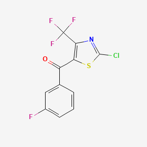 2-Chloro-5-(3-fluorobenzoyl)-4-trifluoromethyl-1,3-thiazole