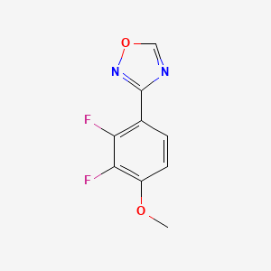 molecular formula C9H6F2N2O2 B12441204 3-(2,3-Difluoro-4-methoxyphenyl)-1,2,4-oxadiazole 