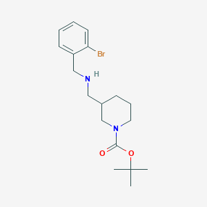 molecular formula C18H27BrN2O2 B12441207 1-Boc-3-[(2-bromo-benzylamino)-methyl]-piperidine CAS No. 887587-10-2