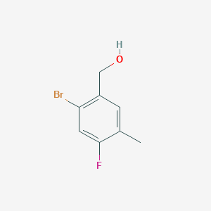 molecular formula C8H8BrFO B12441225 (2-Bromo-4-fluoro-5-methylphenyl)methanol 